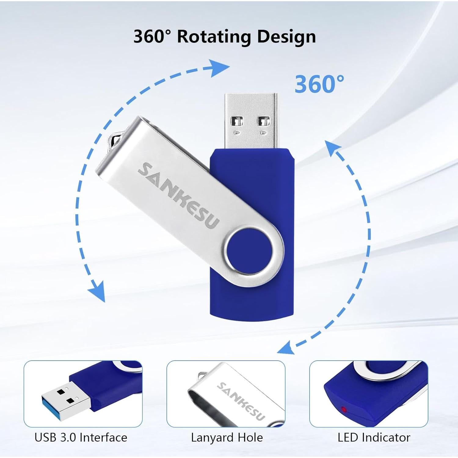 Unidad Flash USB 3.0 SANKUSU 1TB Alta Velocidad 120MB/s