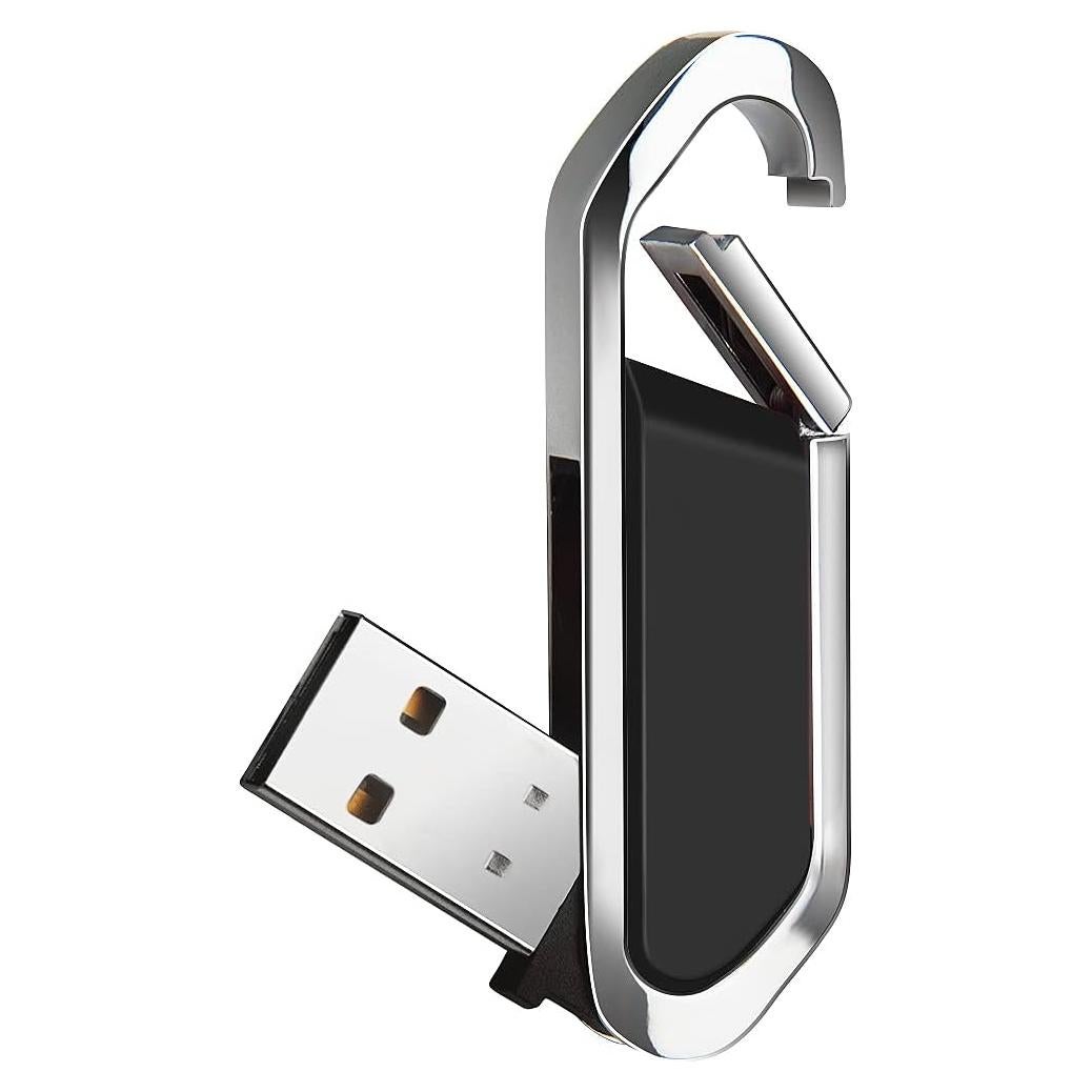 Unidad Flash USB 64GB BORLTER CLAMP Llavero Metal Negro