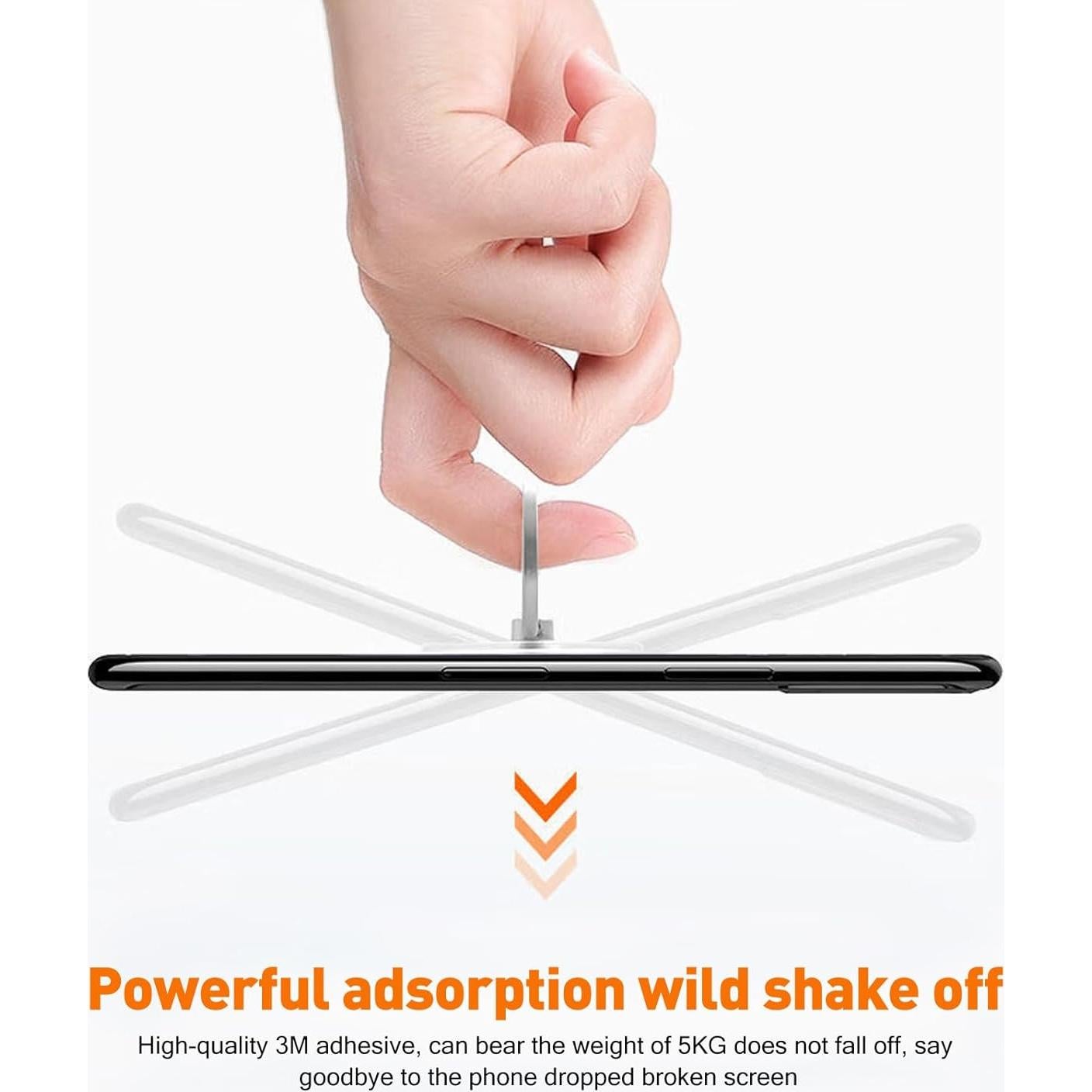 Soporte para anillo de teléfono Wansurs corazón 360° ajustable