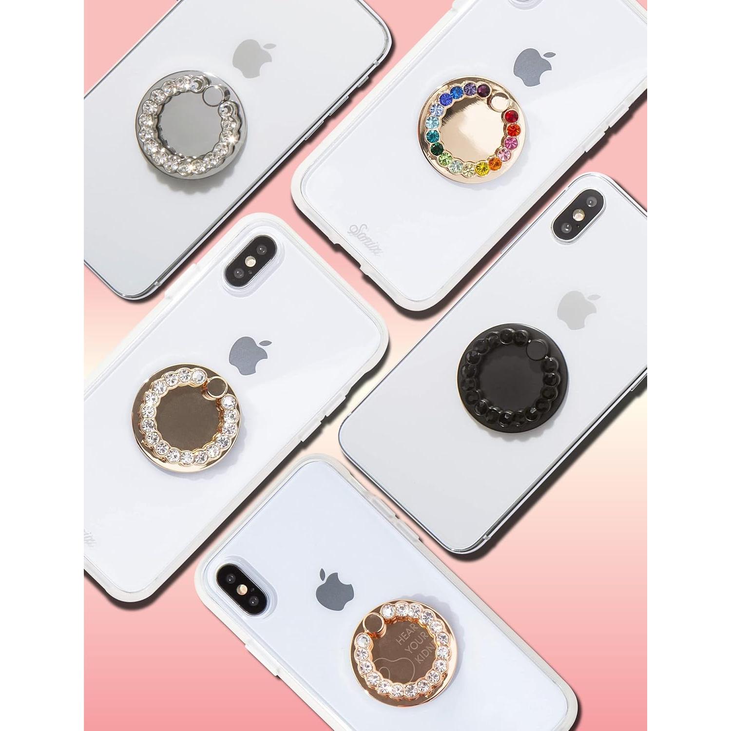 Anillo para teléfono Sonix con cristales rhinestone Plata