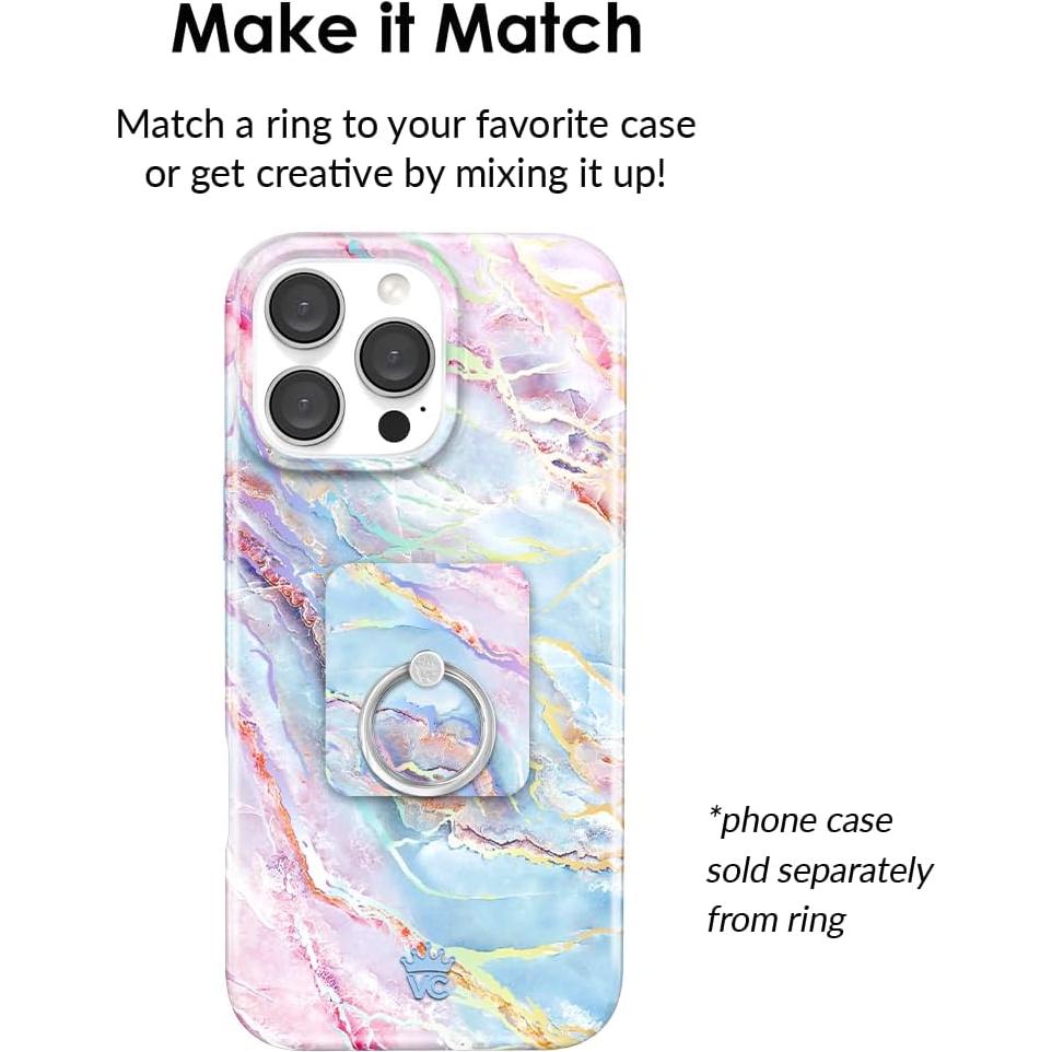 Soporte para Teléfono Velvet Caviar - Anillo Agarre Holográfico