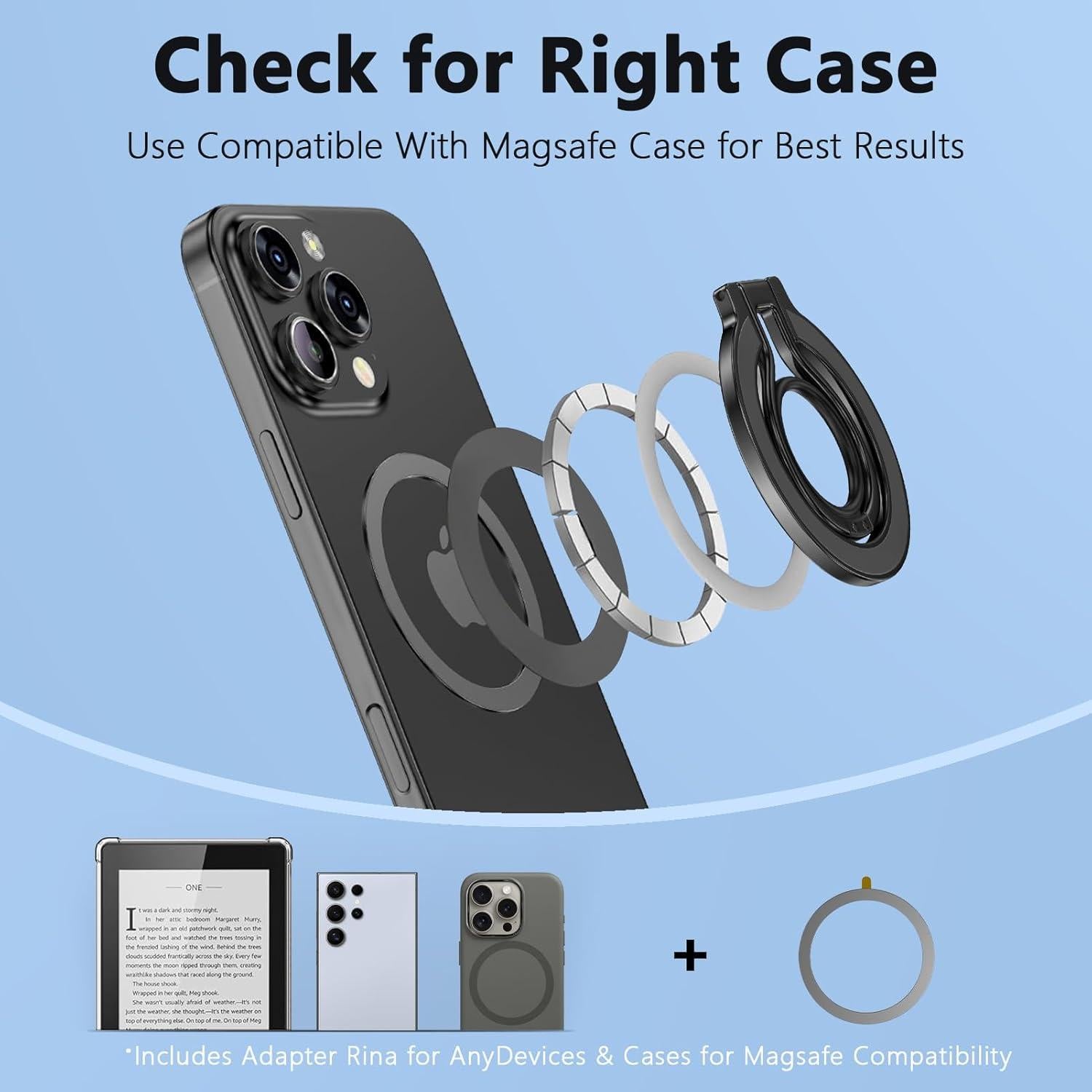 Soporte Magnético para Teléfono CebKit con Anillo MagSafe