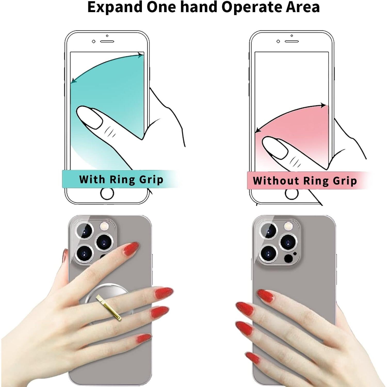 Soporte de Anillo Transparente TACOMEGE GD R para Teléfono Móvil