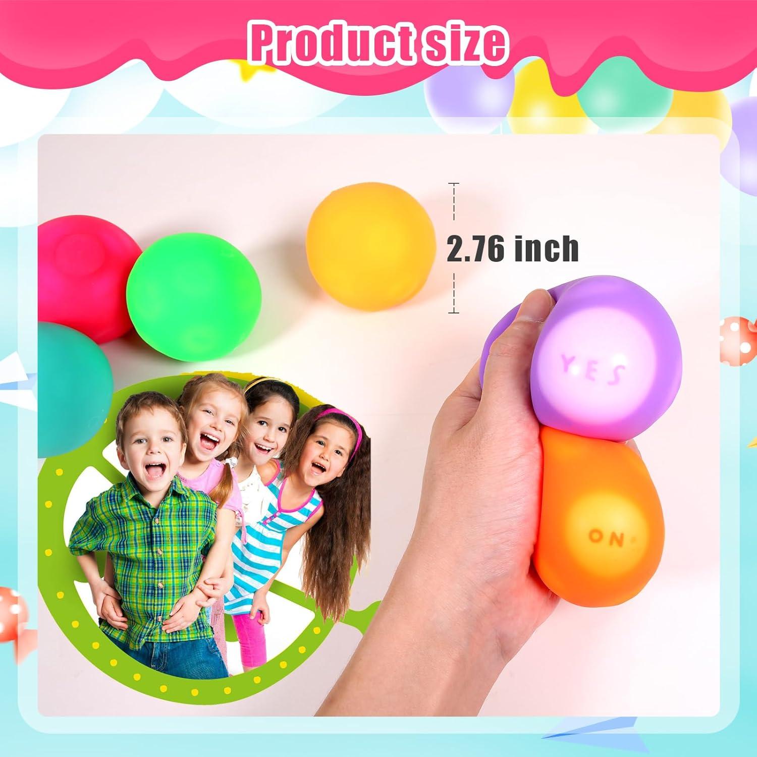3 Pelotas Antiestrés Shanghaijun 7 cm para Niños y Adultos