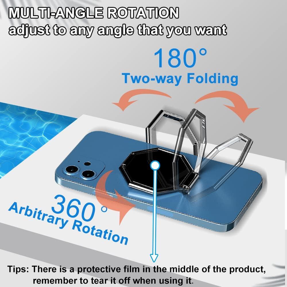 Soporte Plegable para Teléfono CLZWiiN Plata 360° Rotación