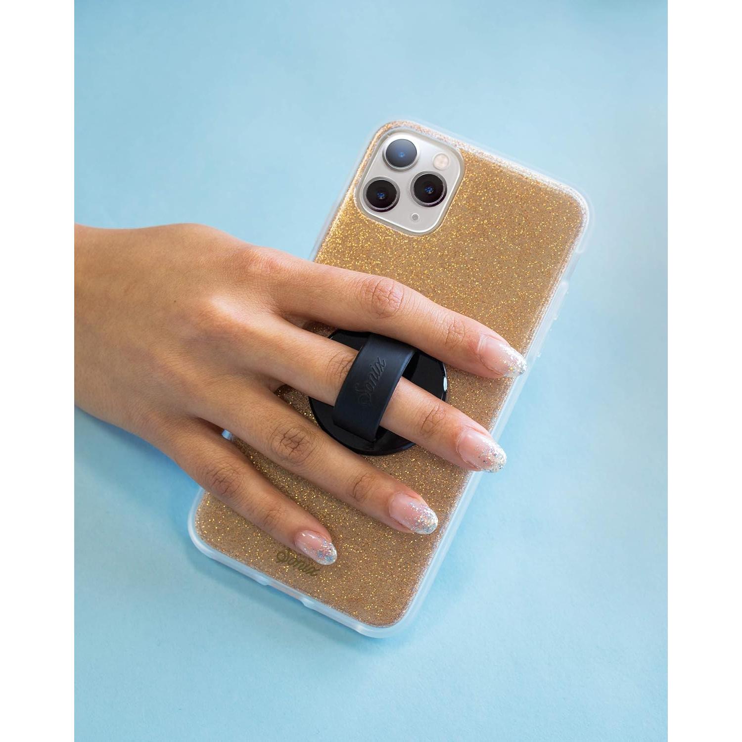 Anillo de Silicona para Teléfono Sonix Negro Piano