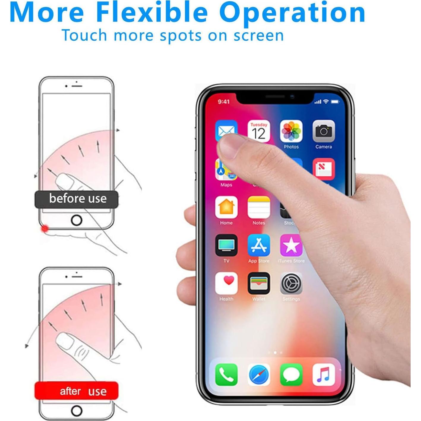 Soporte de Anillo para Teléfono Móvil Marrain 5 Paquetes Plata