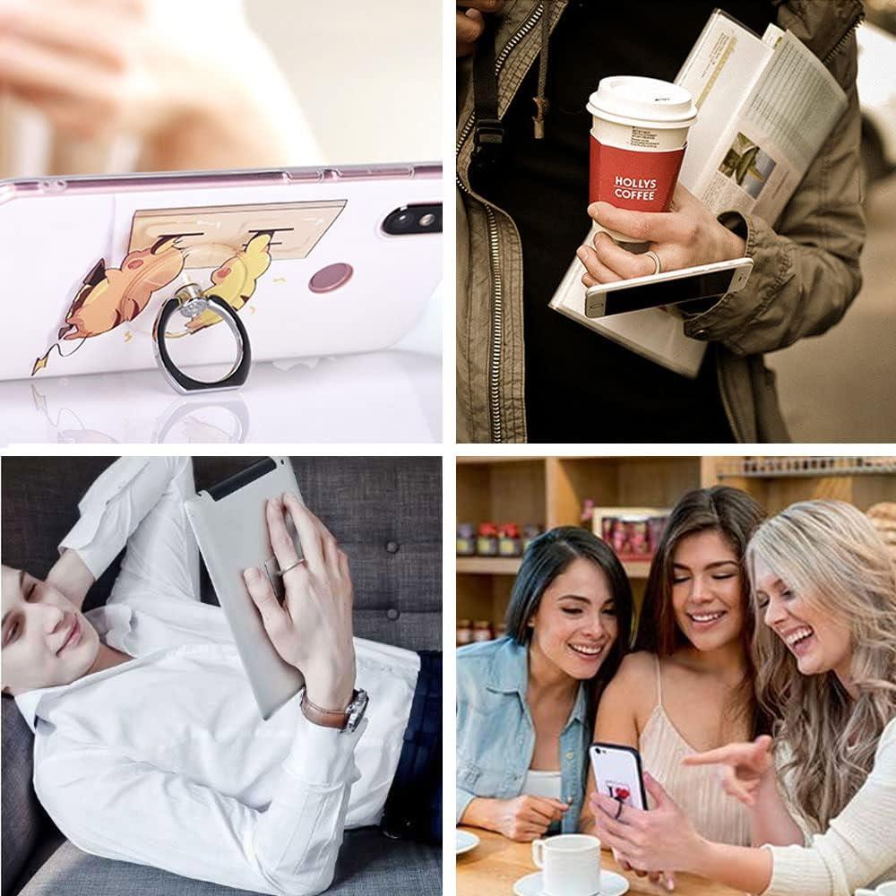 Soporte de Anillo para Teléfono Móvil Marrain 5 Paquetes Plata