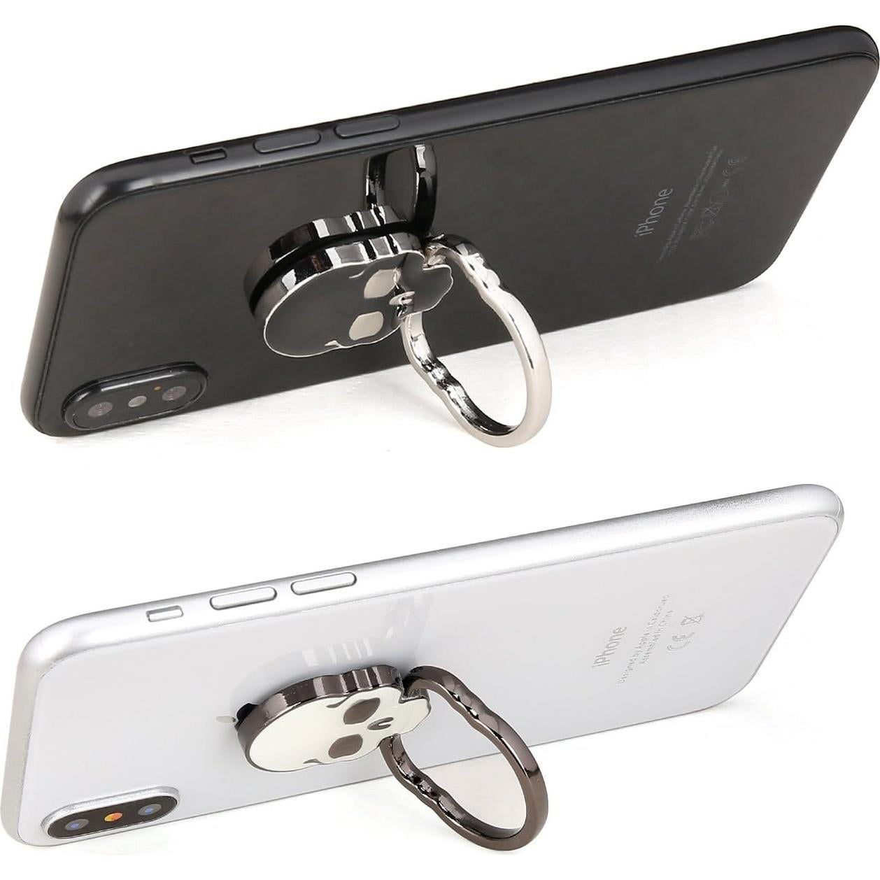 Soporte de Anillo para Teléfono homEdge, Ajustable 360° - Negro y Blanco