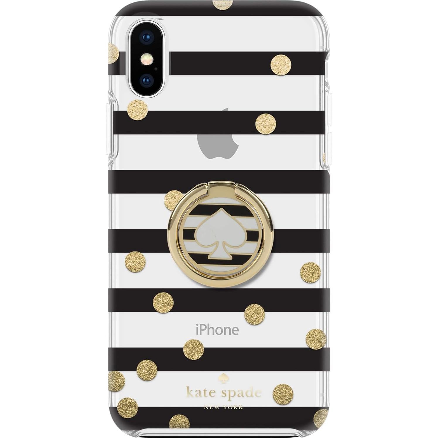 Funda para Teléfono Kate Spade Rayas Negras y Blancas