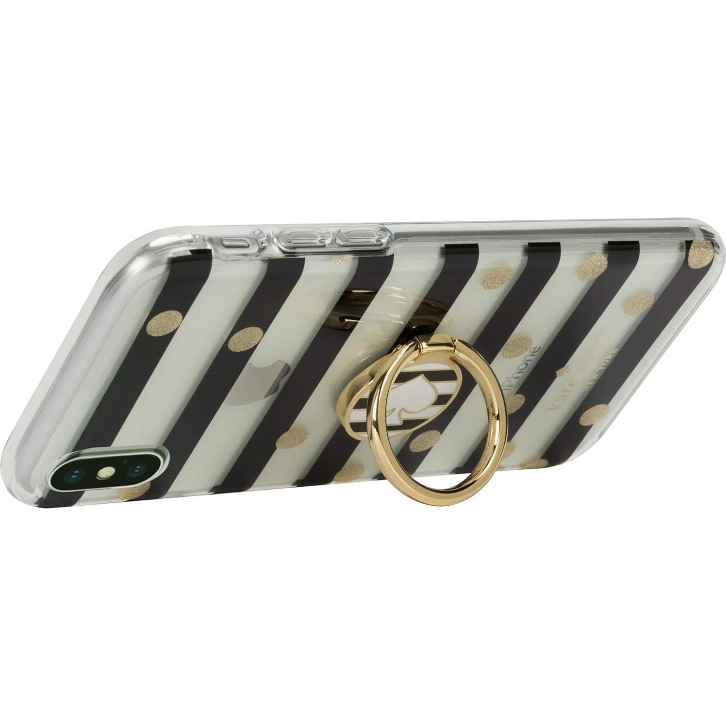 Funda para Teléfono Kate Spade Rayas Negras y Blancas