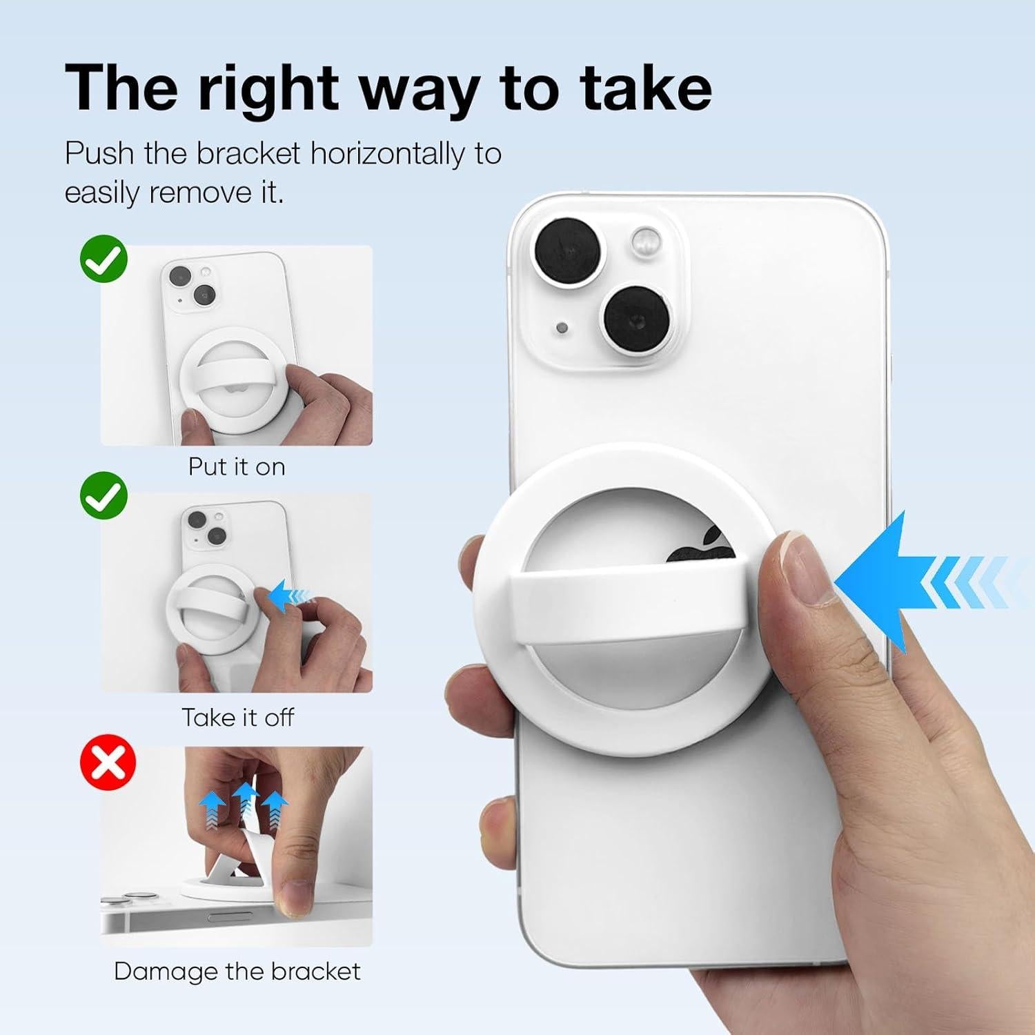 Agarradera Magnética de Silicona Yovimak para iPhone 16/15/14/13/12