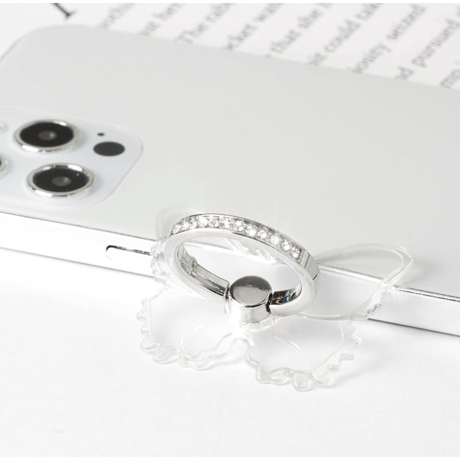 Soporte para Anillo de Teléfono Wansurs Mariposa Ajustable 360°