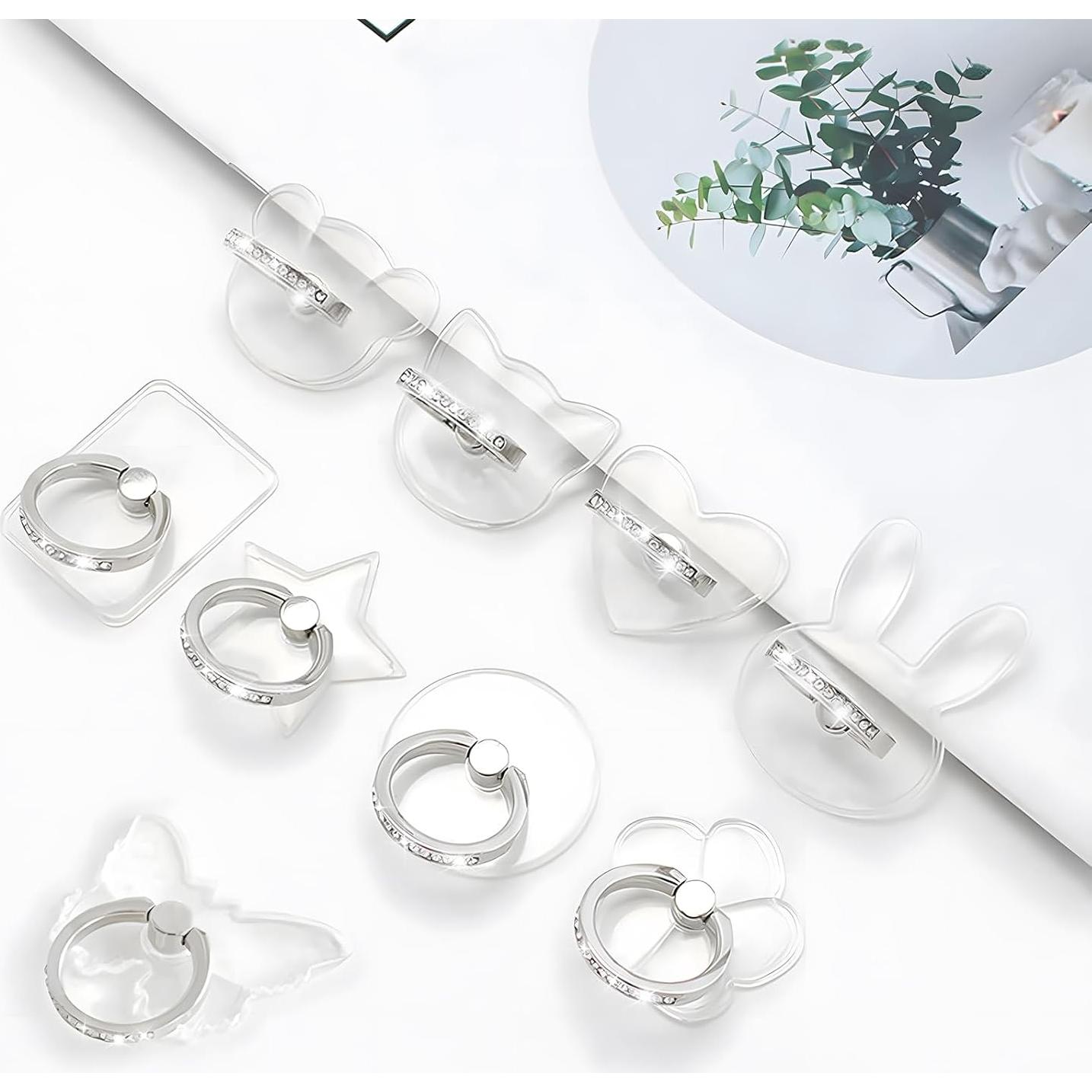 Soporte para Anillo de Teléfono Wansurs Mariposa Ajustable 360°