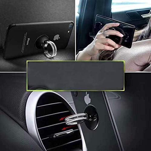 Soporte para Anillo de Teléfono Tvoip 2 Pcs Plata 360° Rotatable