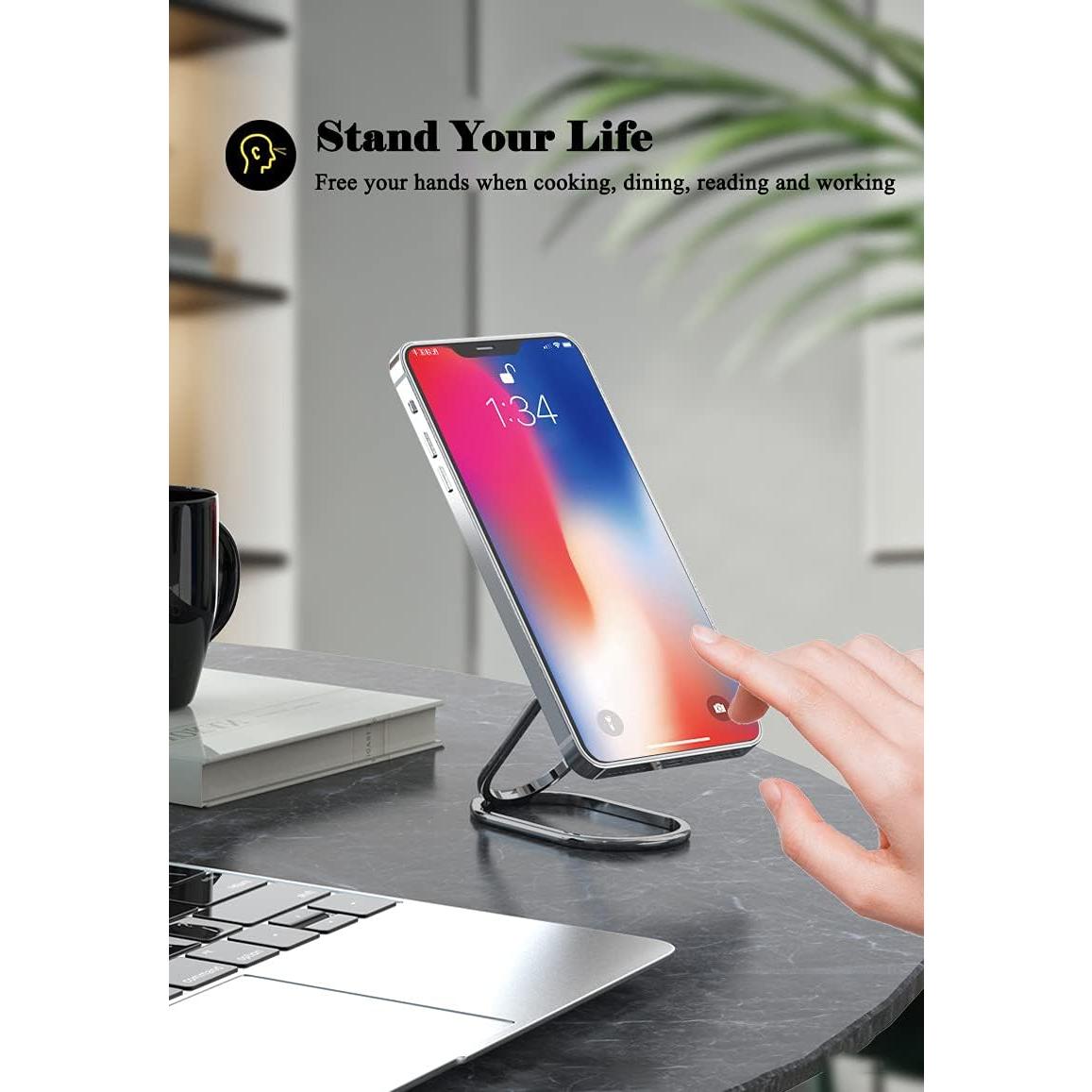 Soporte de Anillo para Teléfono VAWcornic Gris Oscuro 360°