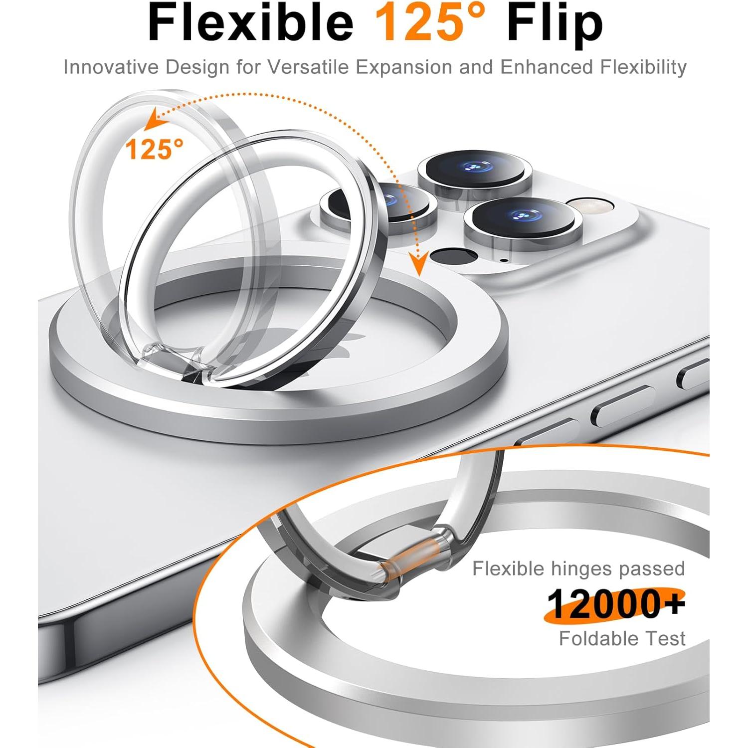 Soporte Magnético para Teléfono Temdan MagSafe Plata