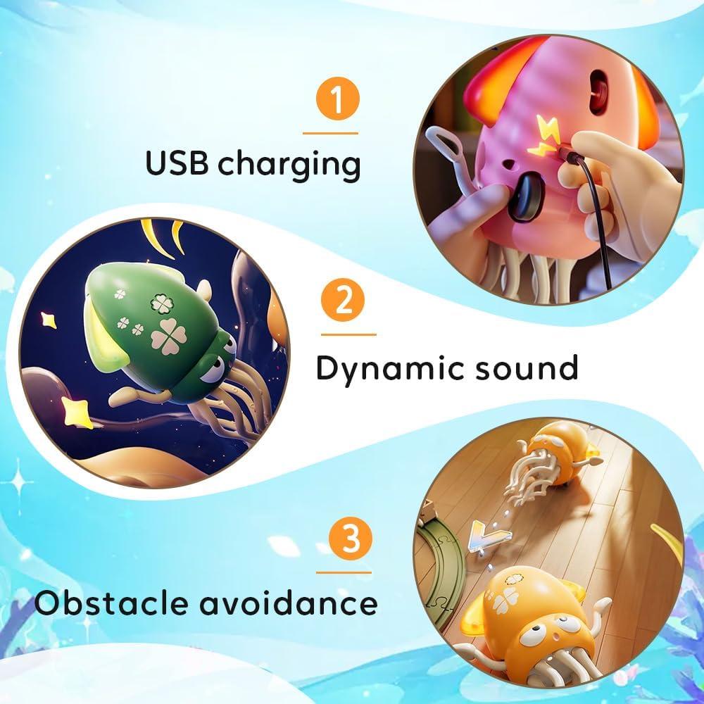 Juguete Eléctrico para Mascotas Crymoy Pulpo Verde 20cm