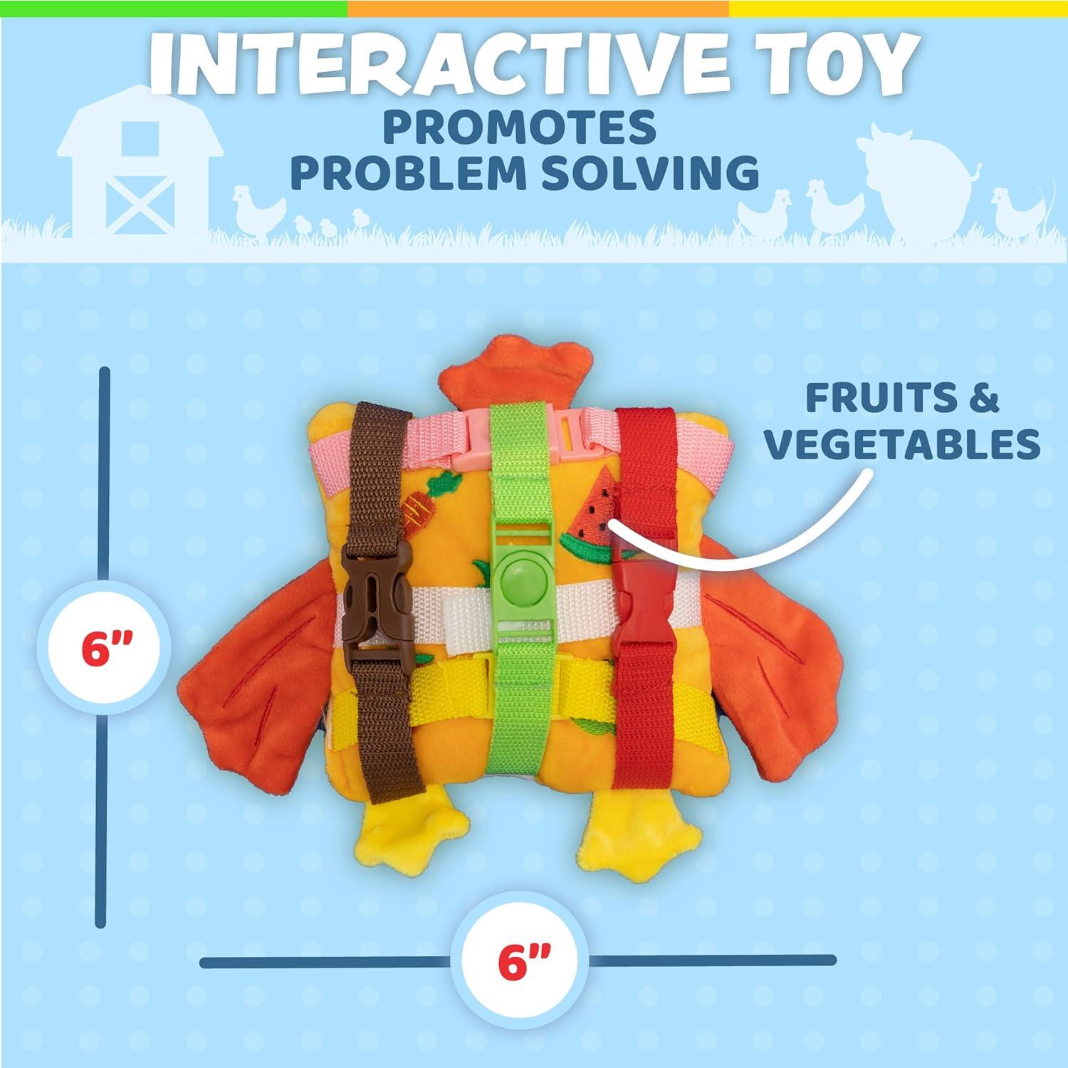 Buckle Toys BokBok Pollo Juguete de Aprendizaje 15 cm