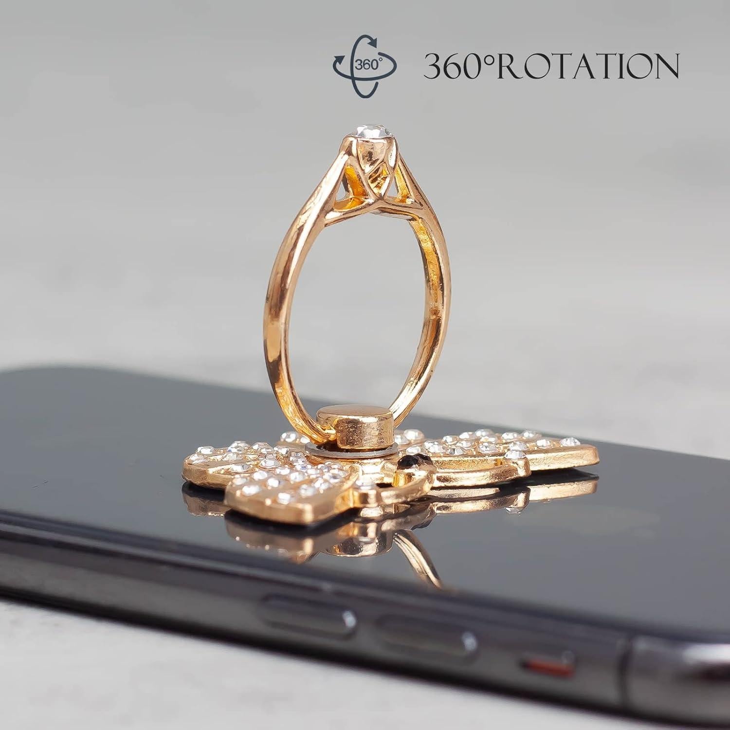 Soporte de Anillo para Teléfono Brillante Wansurs - 2 Paquetes