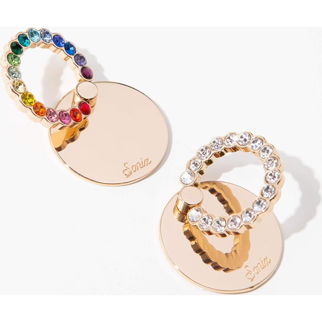 Anillo Soporte para Teléfono Sonix Oro con Cristales