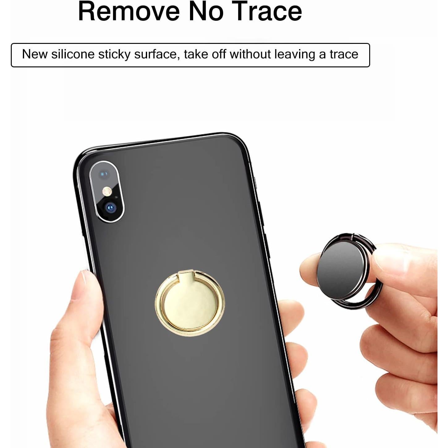 Soporte de Anillo para Teléfono Wansurs Dorado 360° Ajustable