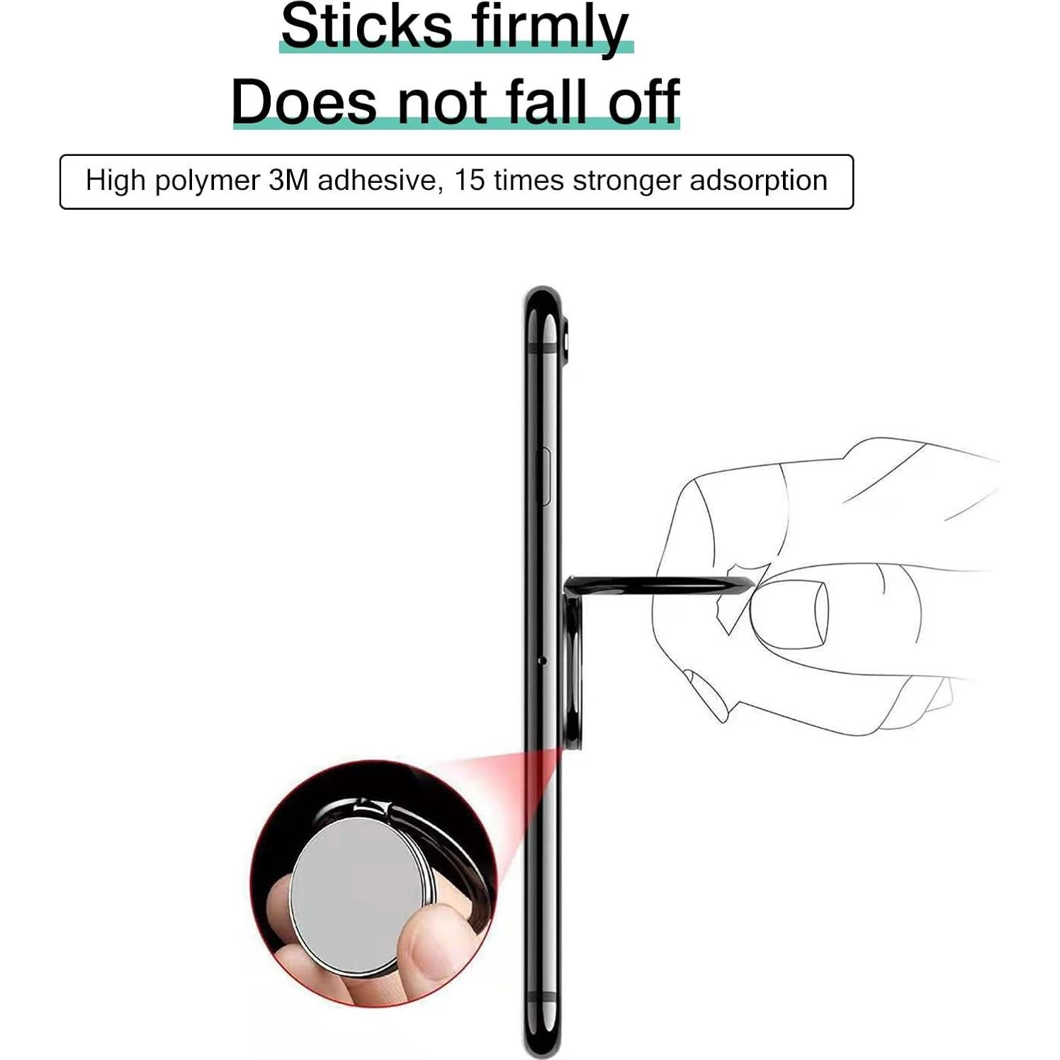 Soporte de Anillo para Teléfono Wansurs Dorado 360° Ajustable