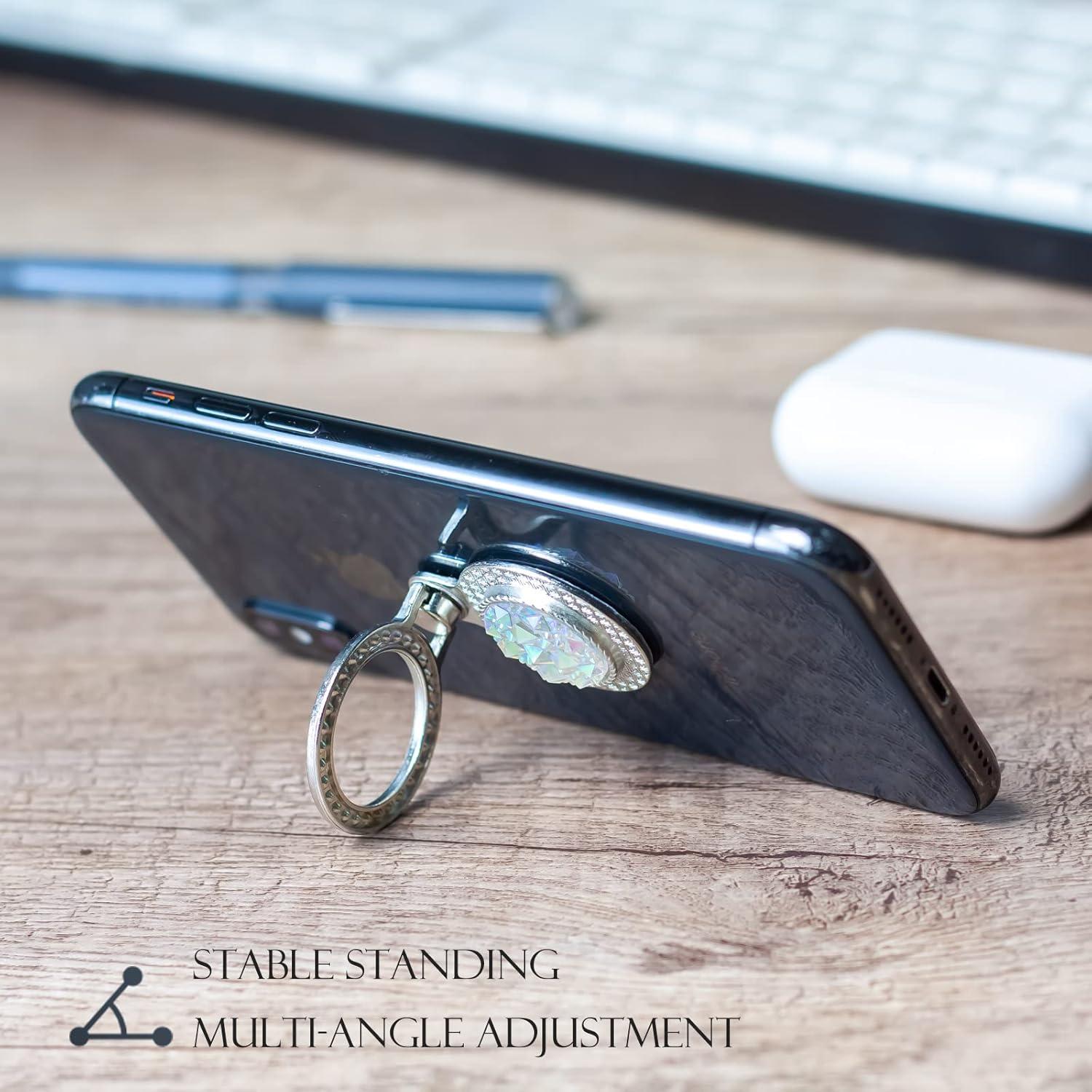 Soporte de Anillo para Teléfono Wansurs - 2 Paquetes Brillantes