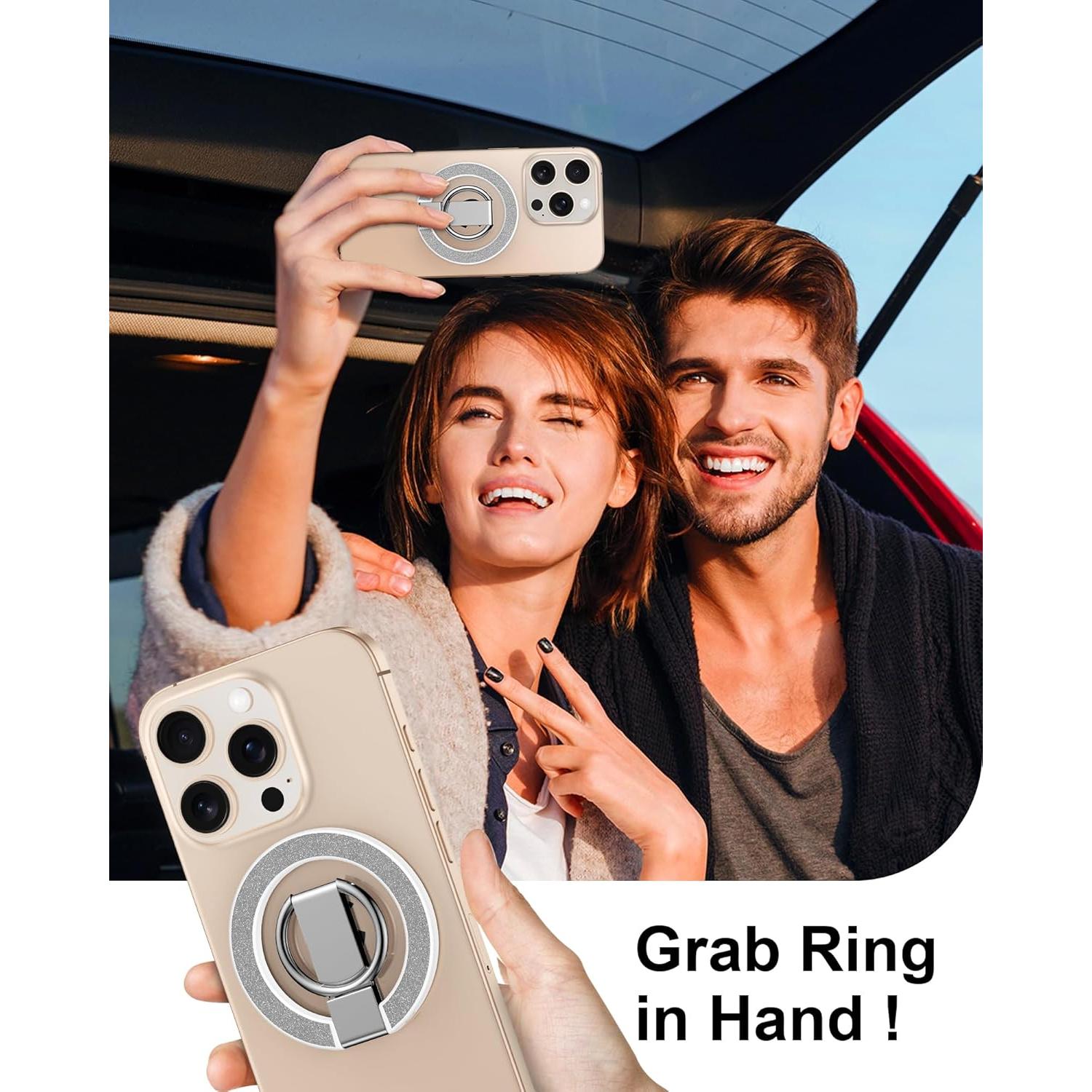 Soporte Magnético para Teléfono AILKIN Brillo Plateado