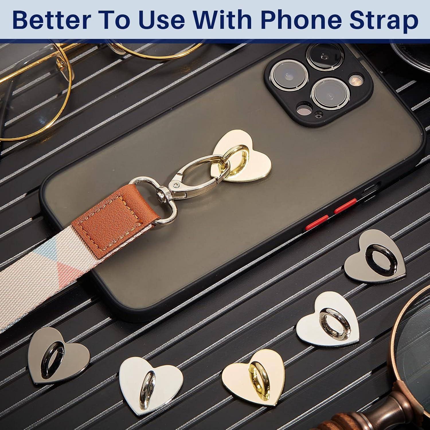 Soporte para Anillo de Teléfono Moxweyeni Corazón 6 Pcs