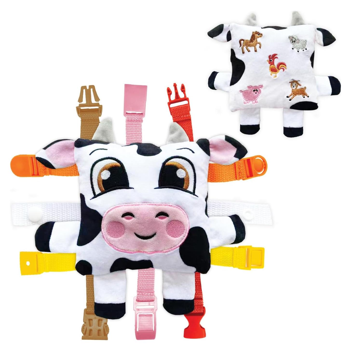 Juguete de Peluche Vaca Bessie Buckle Toys Montessori 15cm