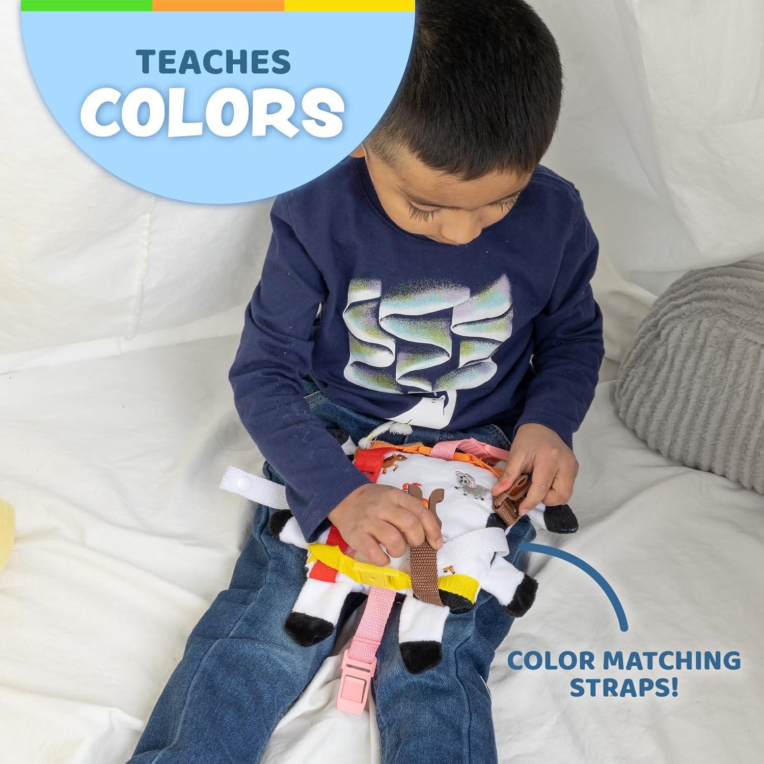 Juguete de Peluche Vaca Bessie Buckle Toys Montessori 15cm