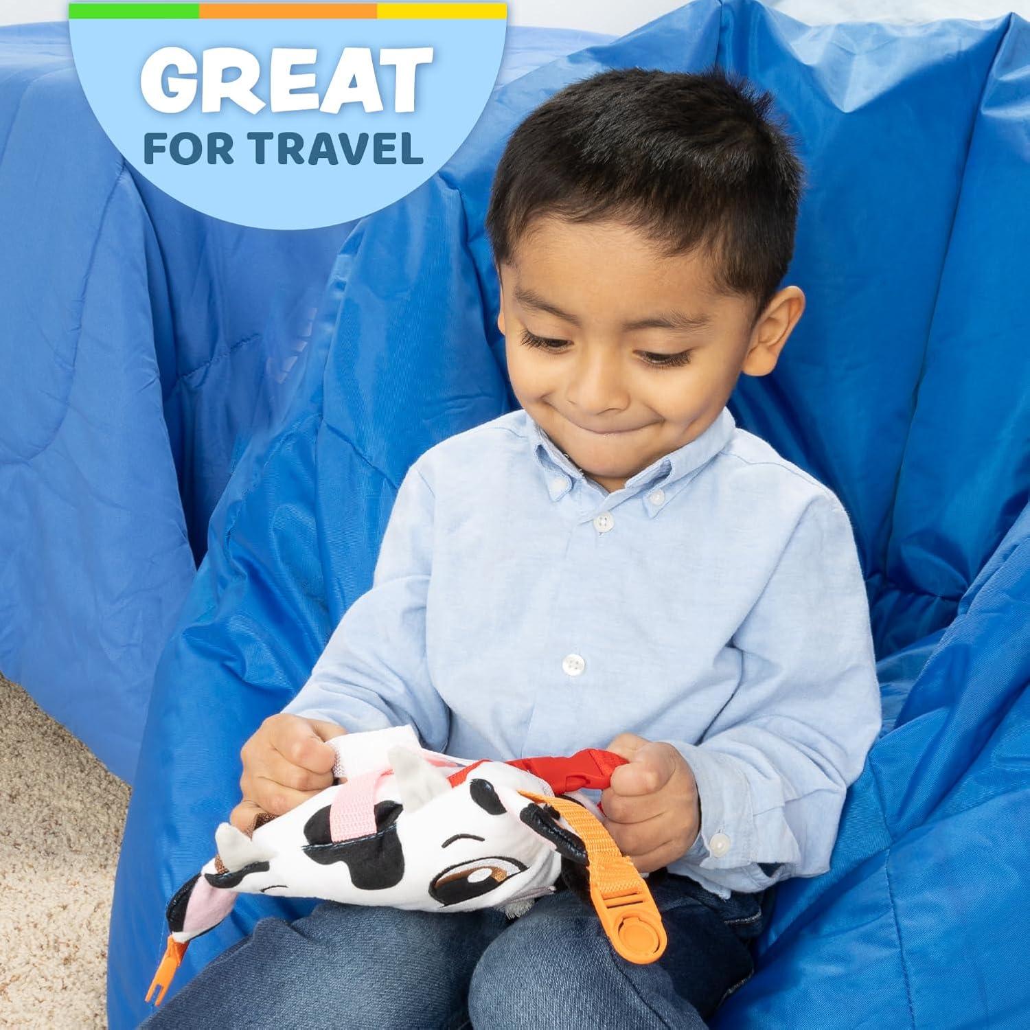 Juguete de Peluche Vaca Bessie Buckle Toys Montessori 15cm