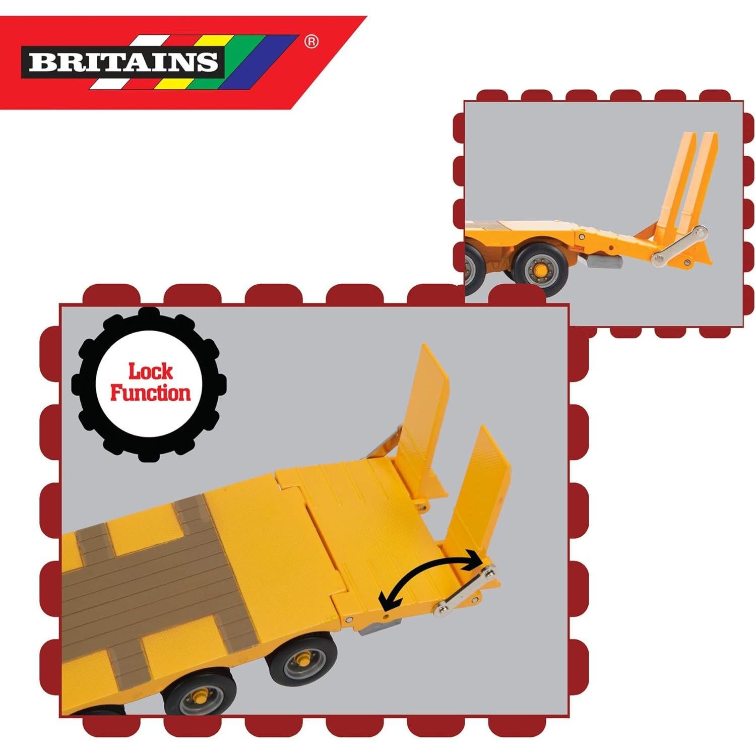 Kane LLTM Low Loader - Collectable Tractor Toy - Tractor Toys Compatible with 1:32 Scale Farm Animals and Toys - Suitable for Collectors and Children from 3 Years