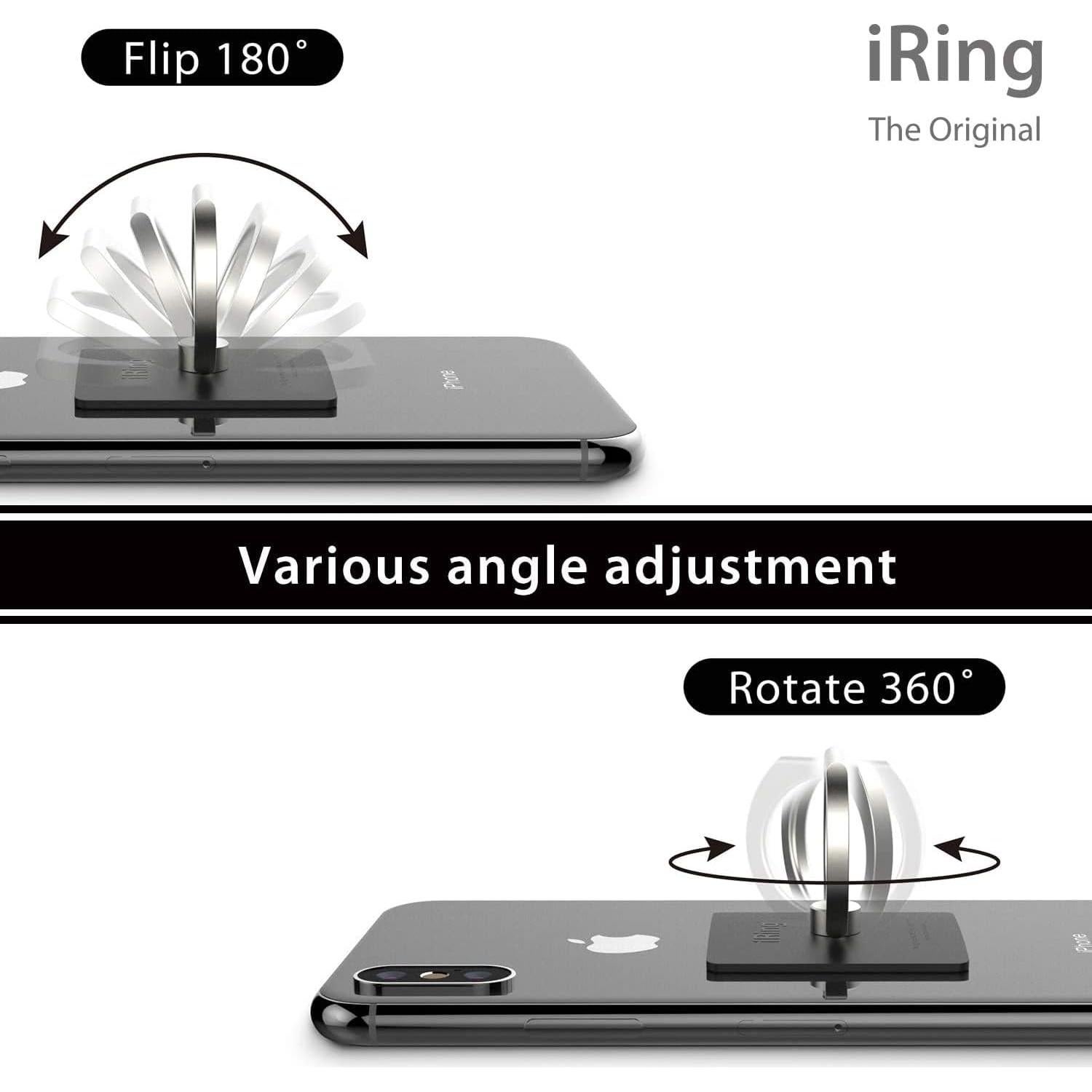 Soporte para Teléfono AAUXX iRing Negro Mate - Carga Inalámbrica