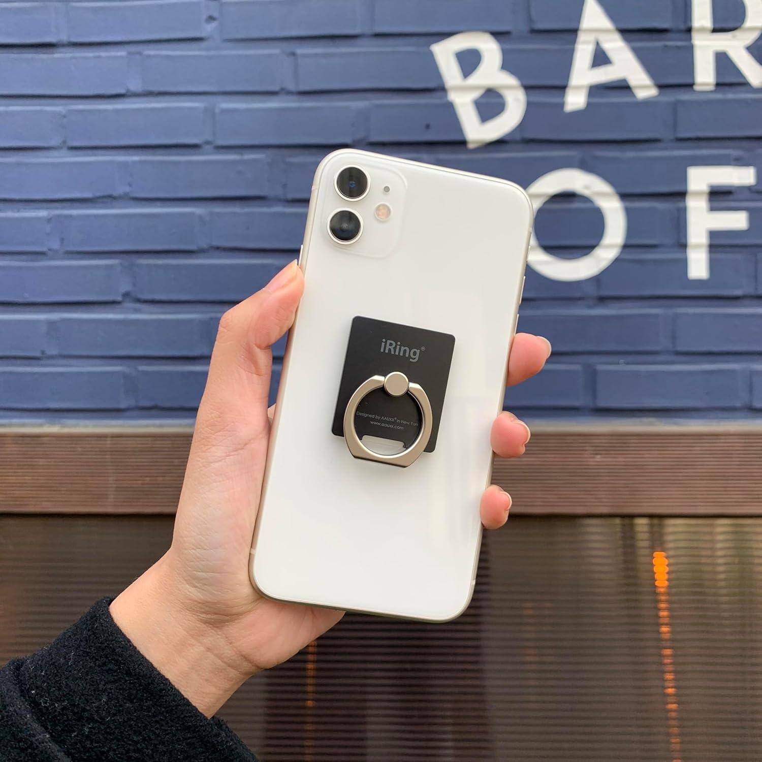 Soporte para Teléfono AAUXX iRing Negro Mate - Carga Inalámbrica