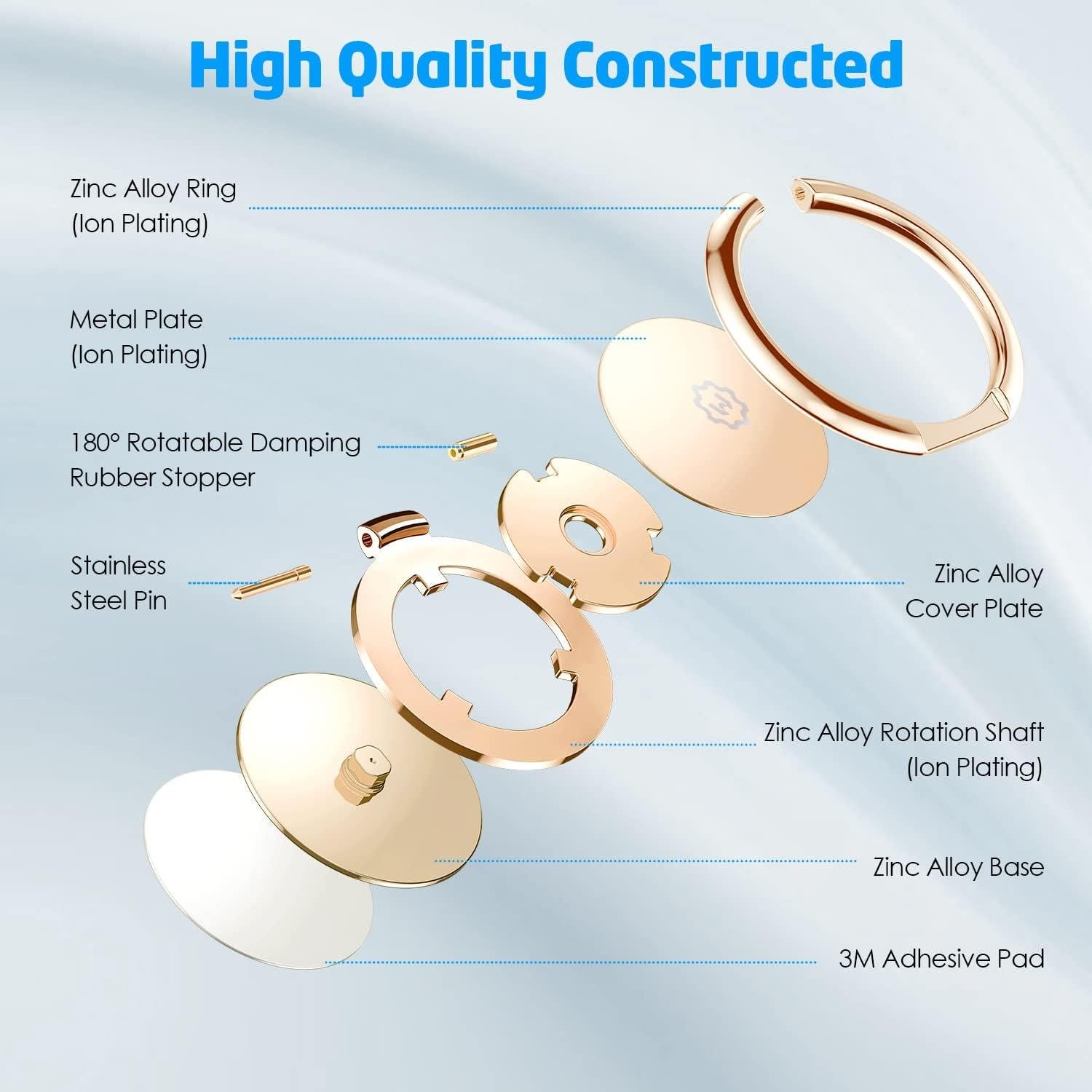 Soporte Magnético para Teléfono WixGear 2 Pack Dorado