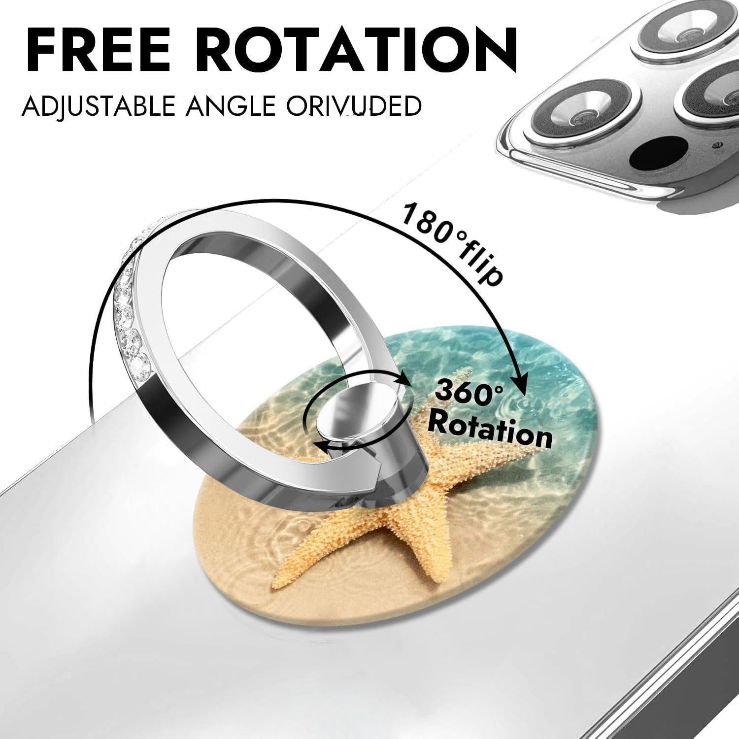 Paquete de 3 Soportes de Anillo NCHomesy Estrella de Mar