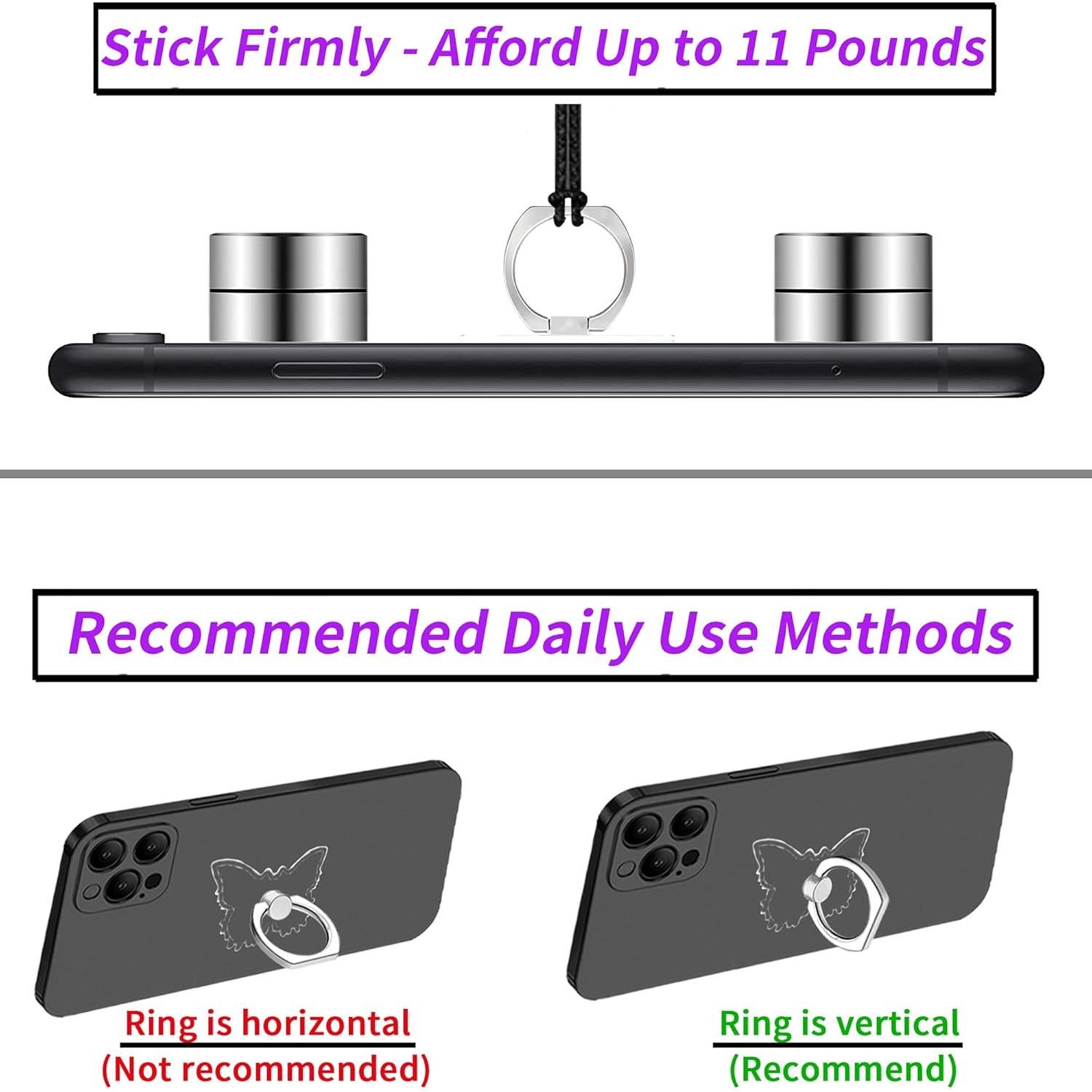 Soporte de Anillo para Teléfono Móvil TACOMEGE Mariposa 3.81cm