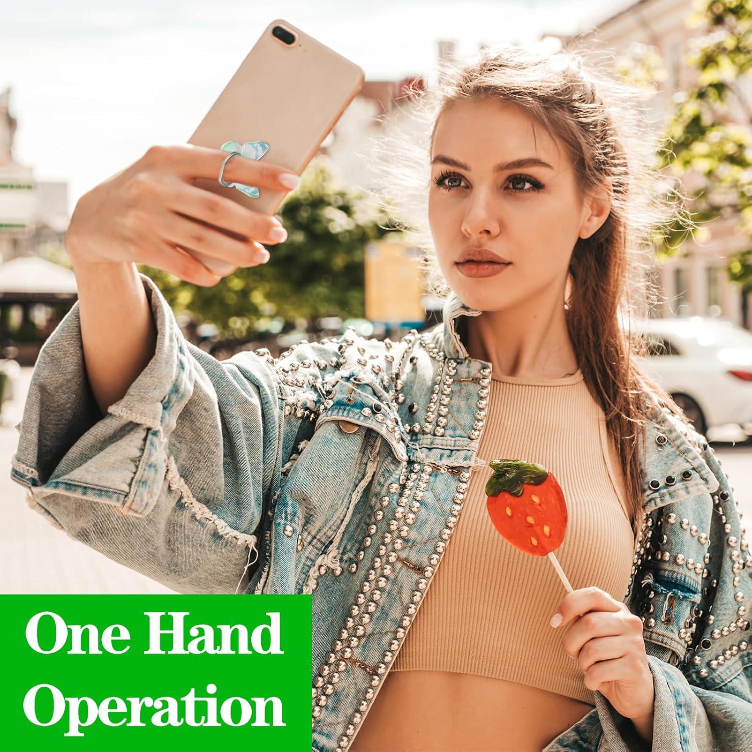 Soporte de Anillo para Teléfono Mariposa Ymapinc 4 Pcs 360°