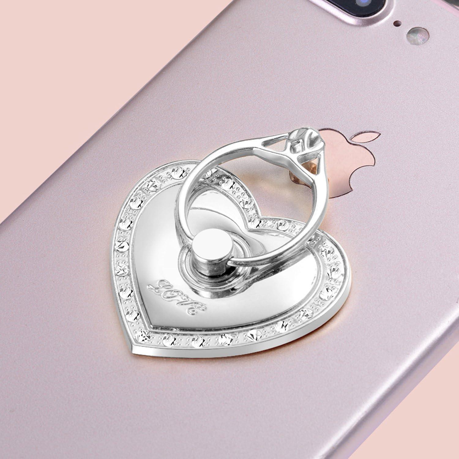 Soporte de Anillo para Teléfono TOPWOOZU Plata 360° Reutilizable