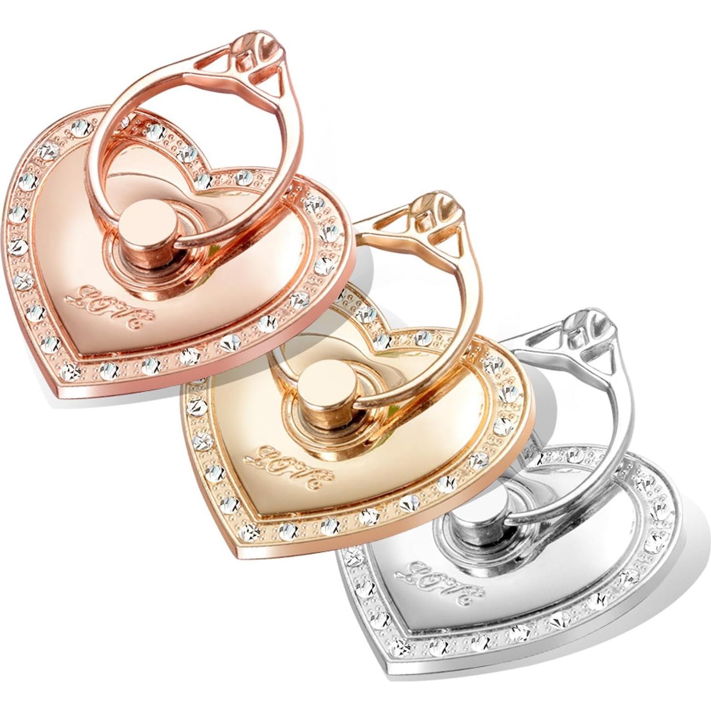 Soporte de Anillo para Teléfono TOPWOOZU Plata 360° Reutilizable