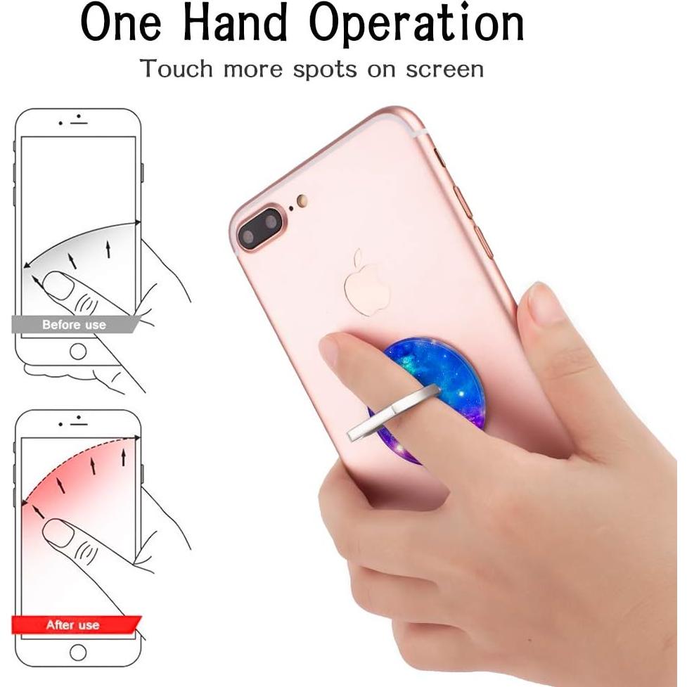 Soporte de Anillo para Teléfono Houmee 4 Piezas Nebulosa