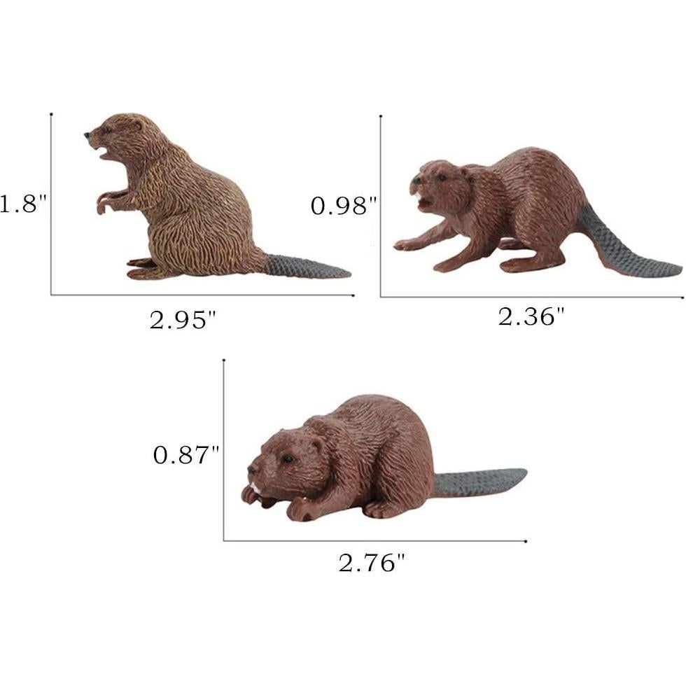 Set de 3 Figuras de Animales de Safari AUCOOMA para Niños