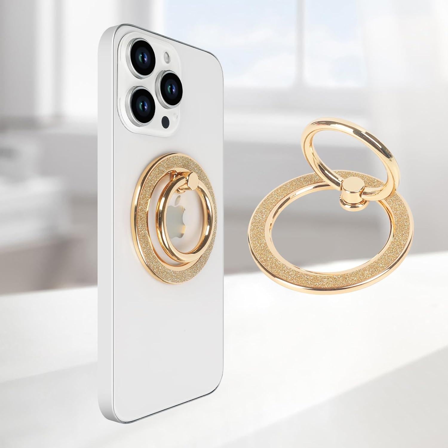 Soporte de Anillo Magnético Guppy Oro para Teléfono MagSafe