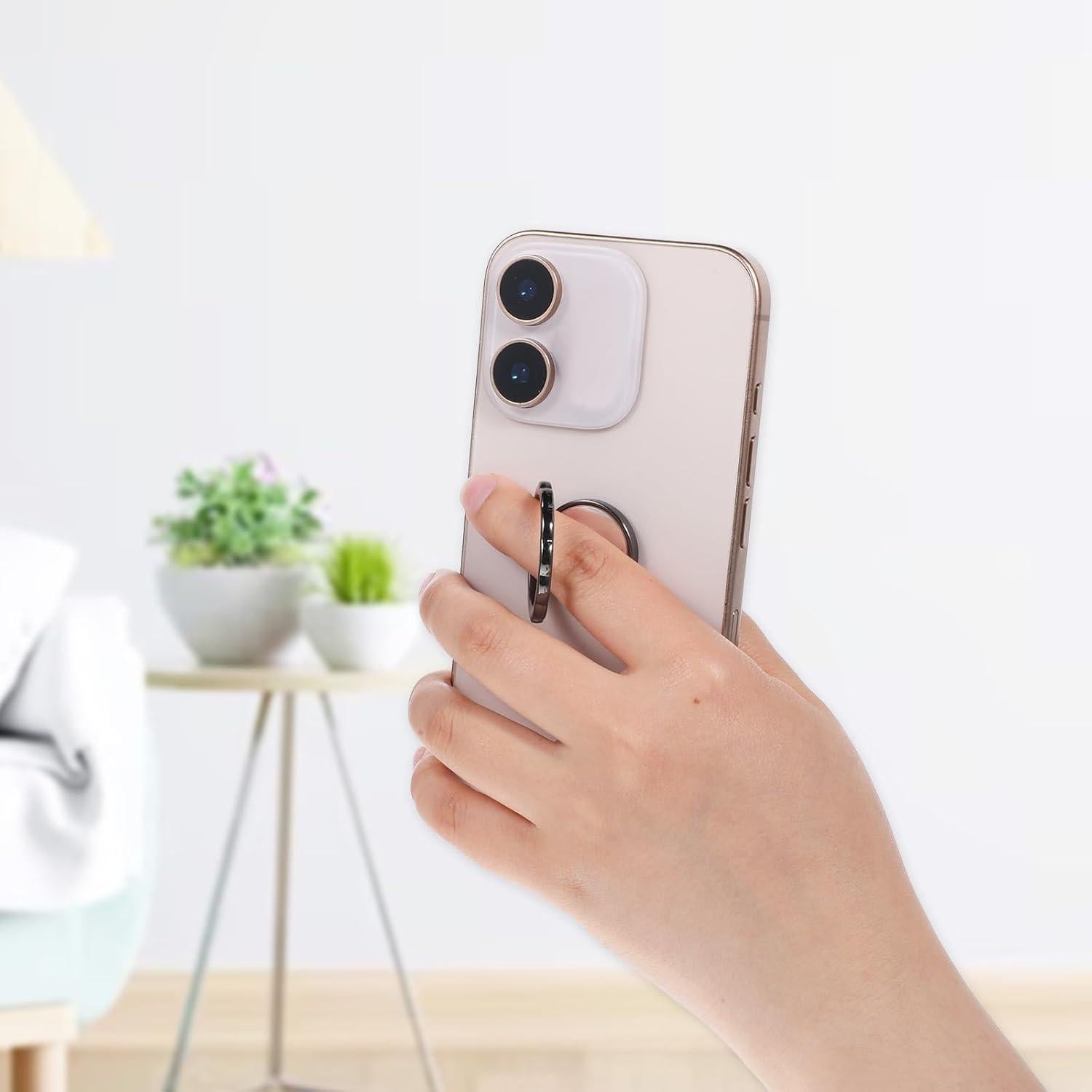 Soporte de agarre para teléfono celular Aiyorse 4 piezas con espejo