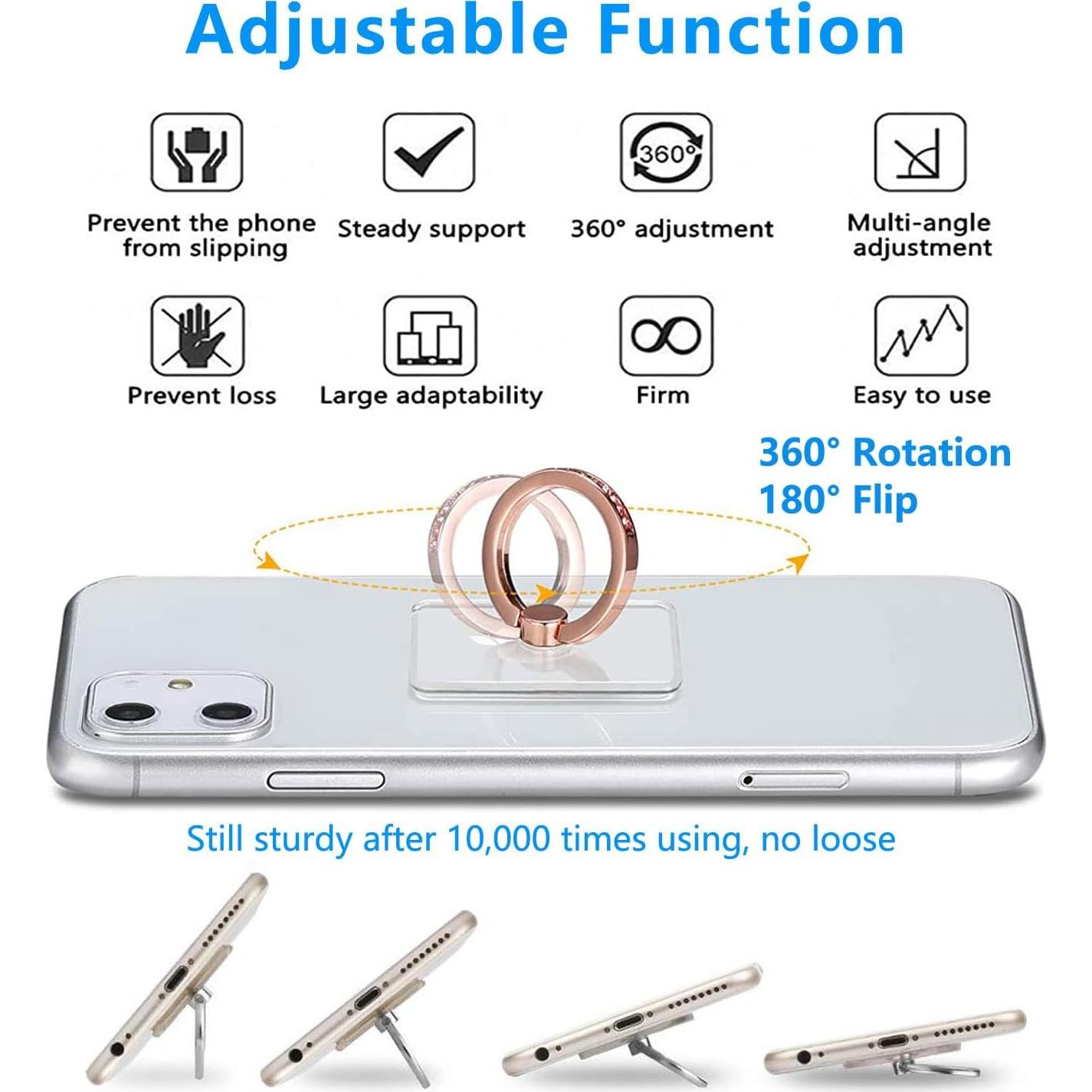 Soporte para Anillo de Teléfono Kinizuxi 2 Paquetes Colorido