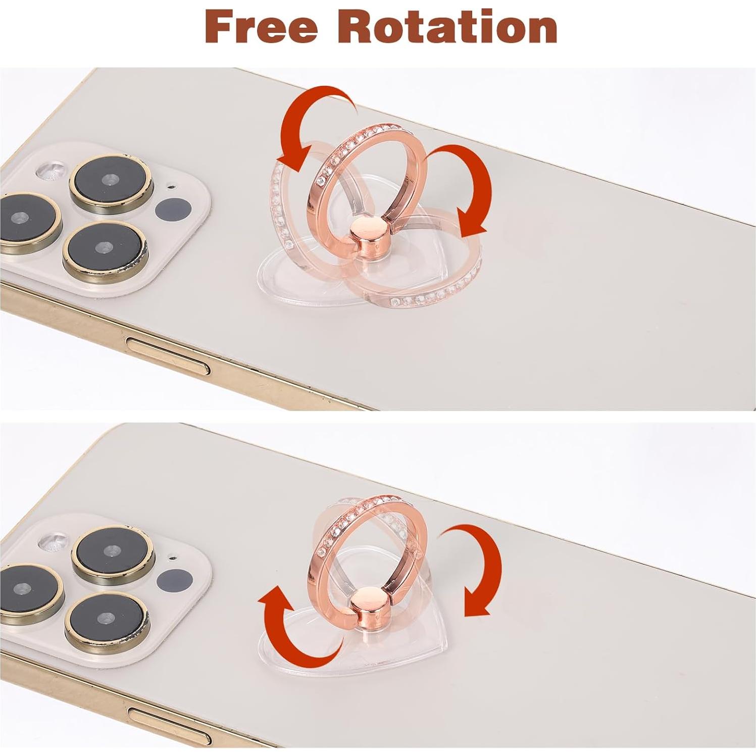 Paquete de 4 Soportes de Anillo para Teléfono Nogeqi Ajustables