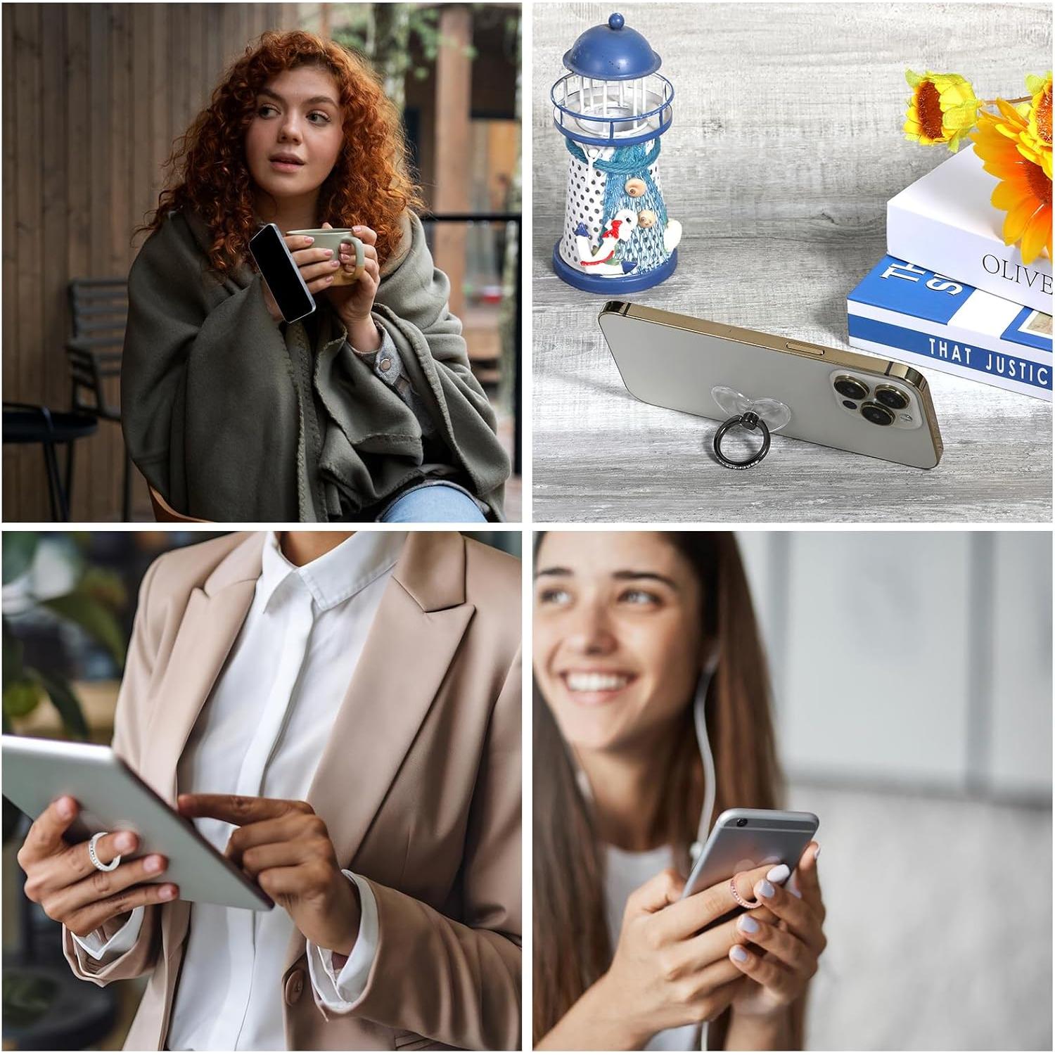 Paquete de 4 Soportes de Anillo para Teléfono Nogeqi Ajustables