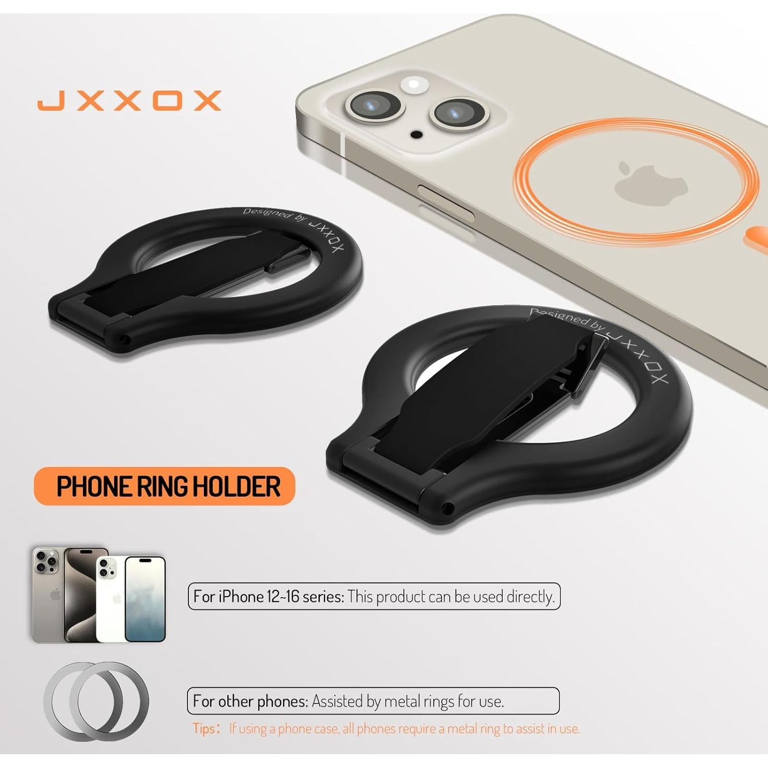 Soporte Magnético Ajustable JXXOX para Teléfono - Negro